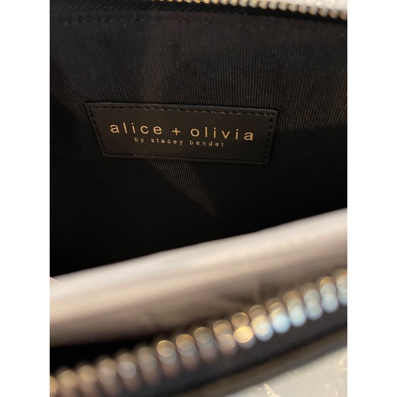 Alice+Olivia Stace Face Large Zip Pouch w/ Multicolor Wristlet NWT Pristine - Picture 5 of 13